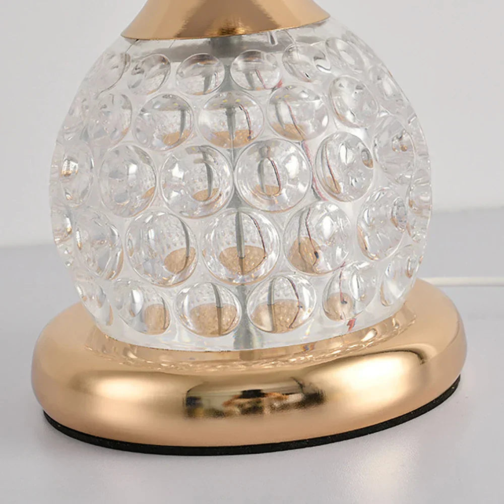 LuxeGlow - Candeeiro de Mesa Vintage em Cristal com Design de Cogumelo e Iluminação Regulável
