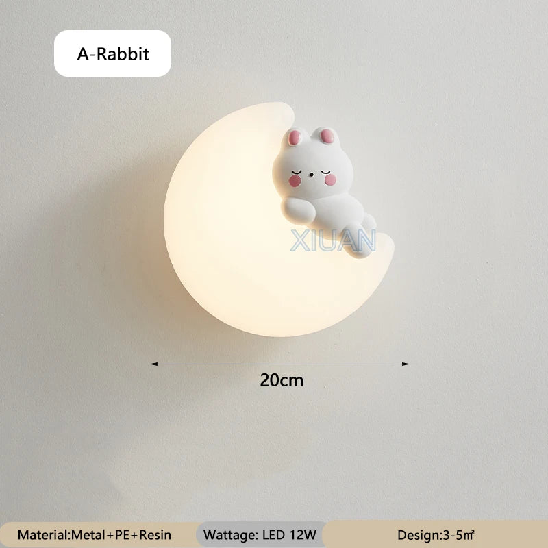 MoonAnimal - Creative Moon Lamp for Children's Rooms and Bedrooms