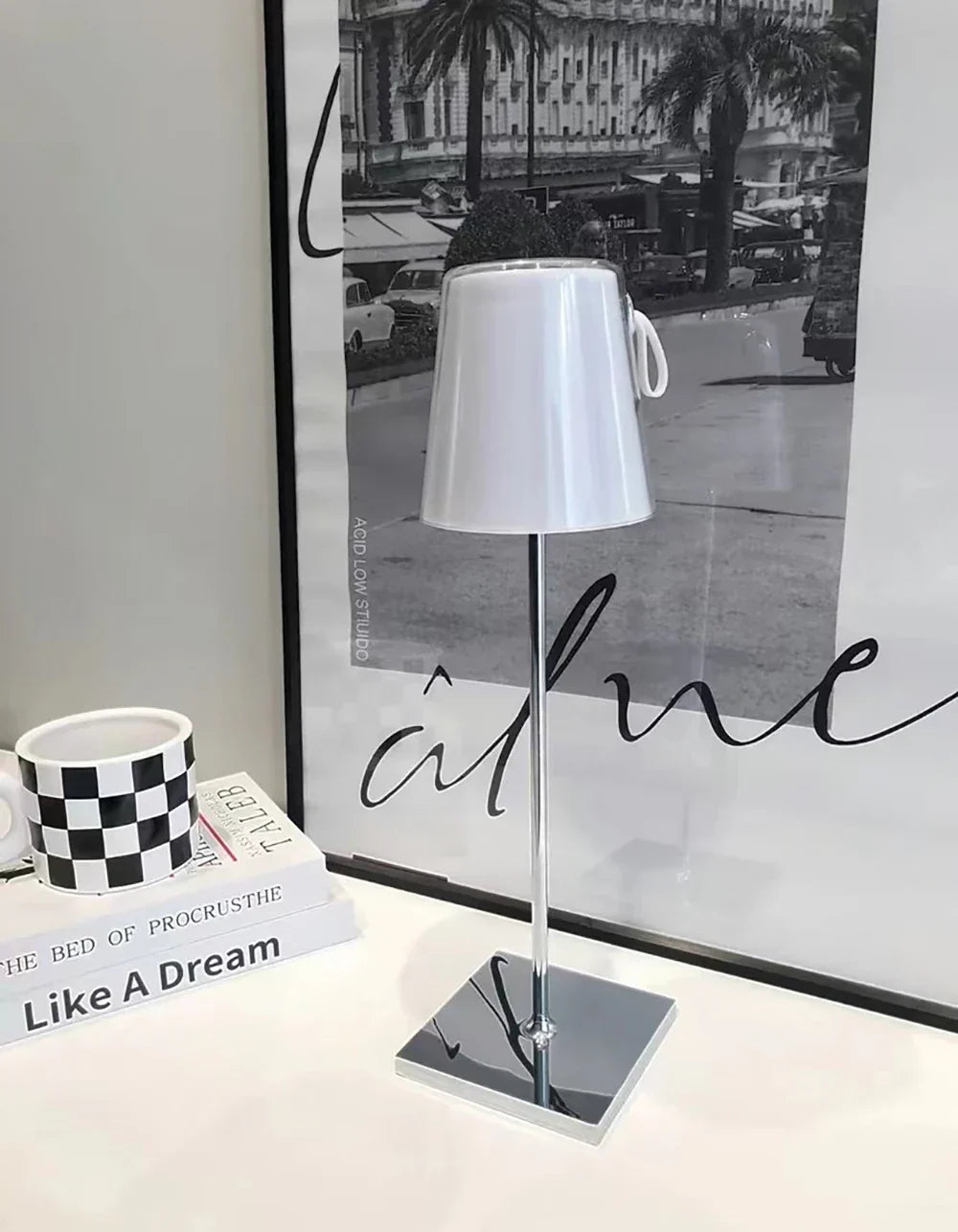 GlowTouch - Lampada da tavolo RGB impermeabile, lampada LED portatile