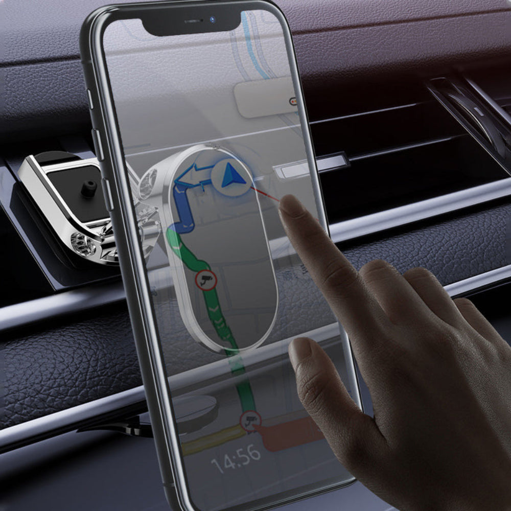 Metal Foldable Car Phone Holder 360° Adjustable Magnetic