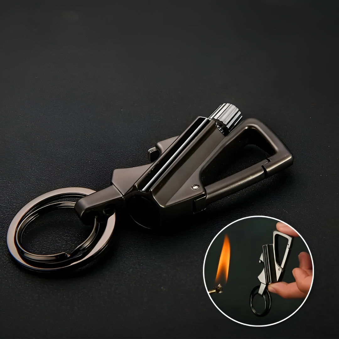 Hiking Keychain Lighter Firestarter Windproof Outdoor