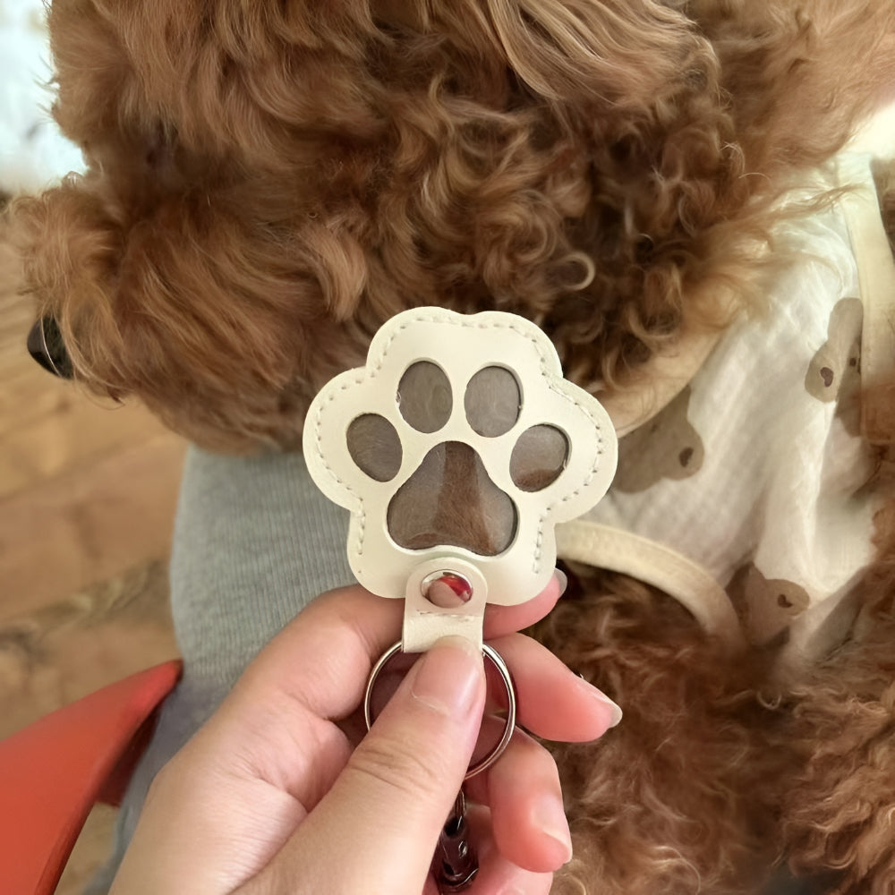 Keychain Pet Memorial Paw Print Keepsake