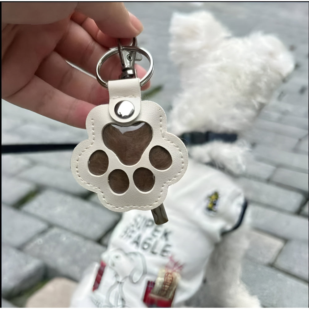 Keychain Pet Memorial Paw Print Keepsake