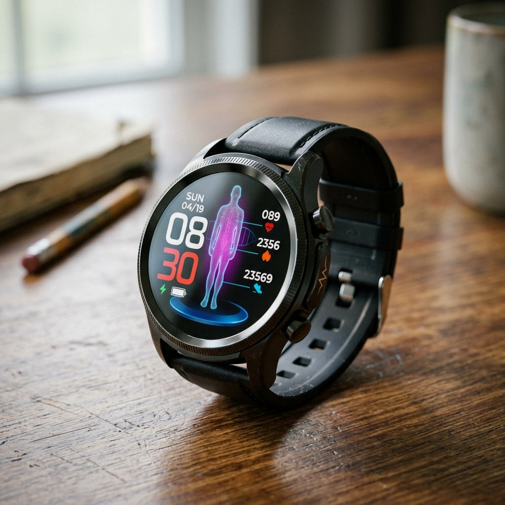 Smartwatch Heren Dames Fitness Tracker Hartslag Horloge