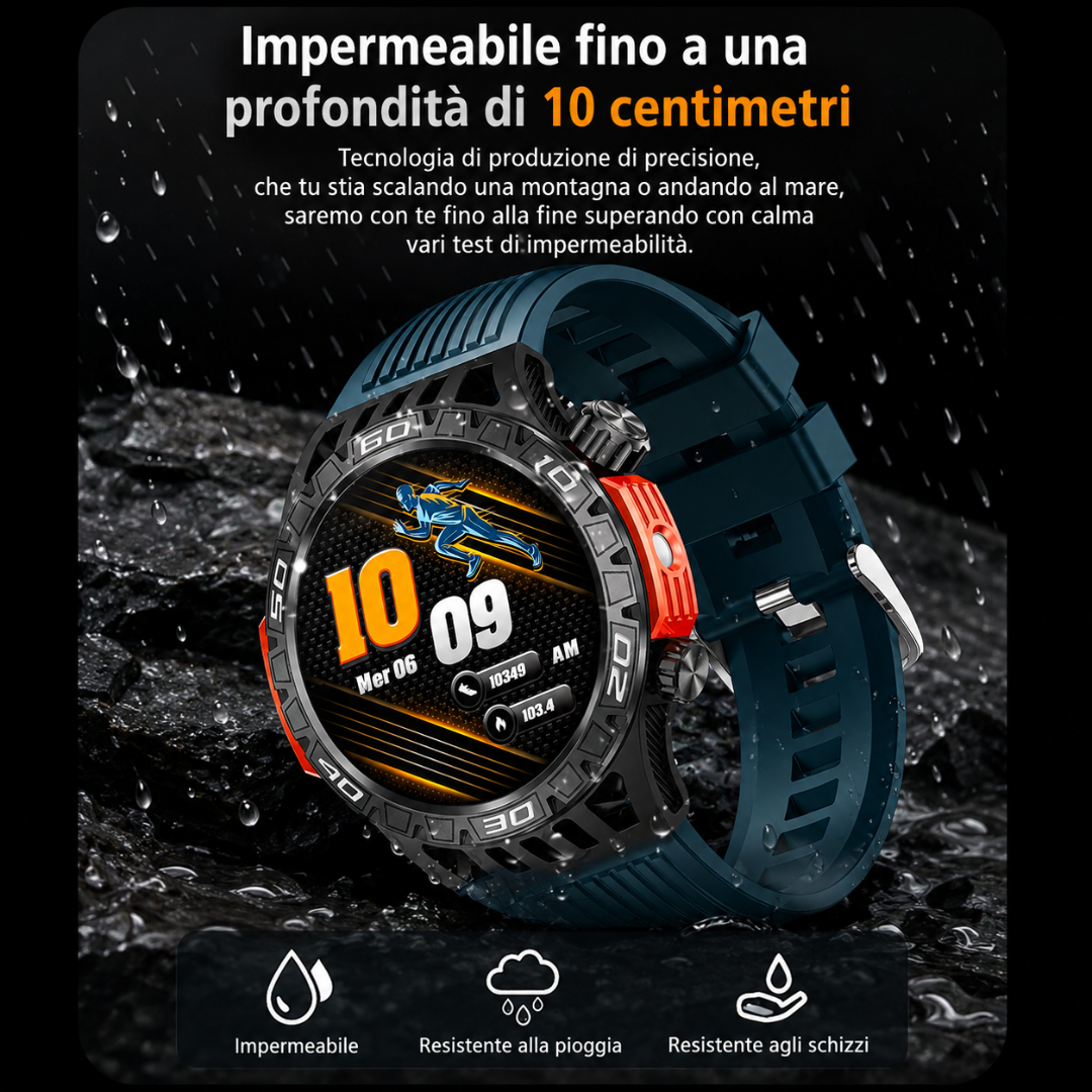 Sporty Fitness Touch Waterproof Smartwatch for Daily Use