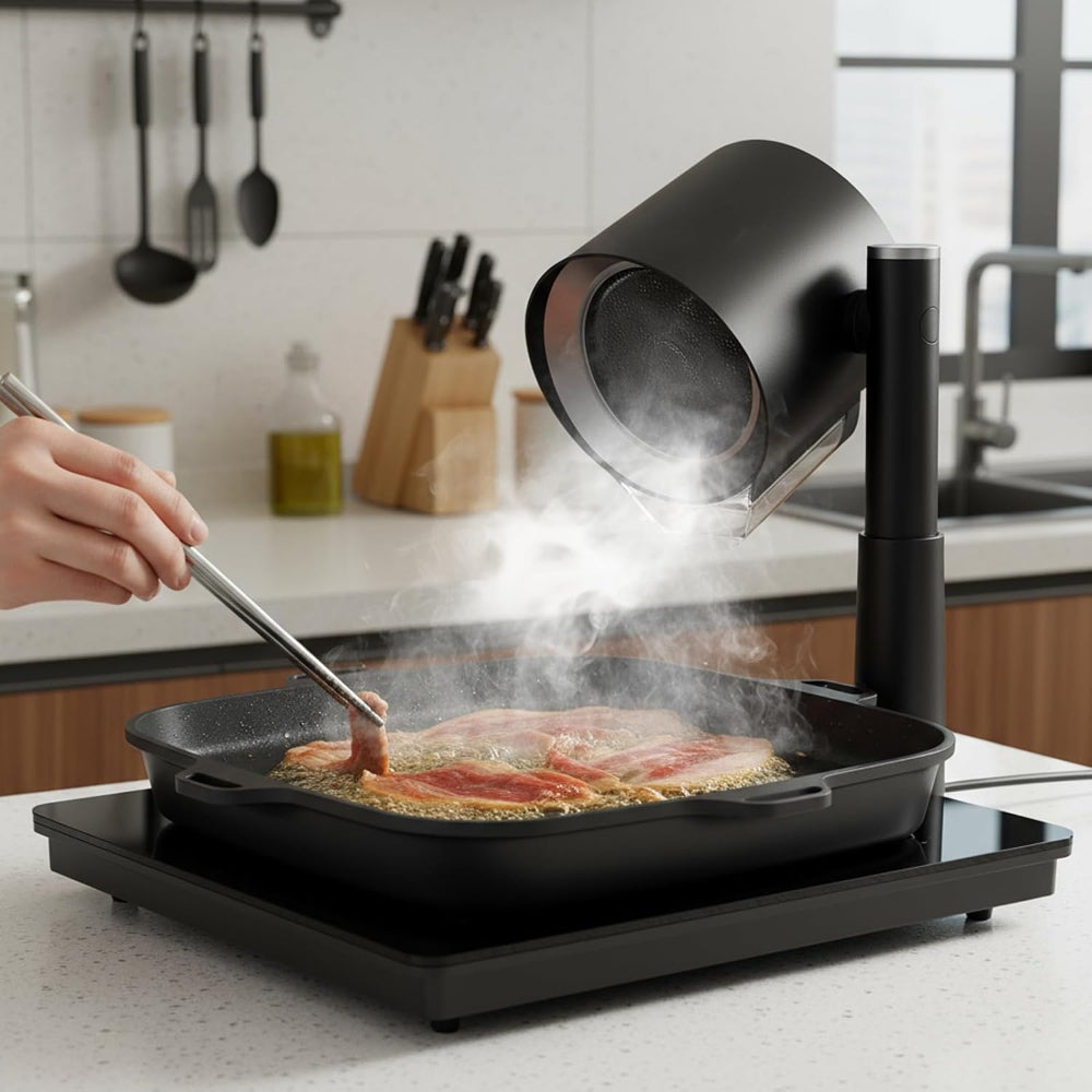 Cappa Tavolo Aspiratore Fumo Portatile Cucina Barbecue