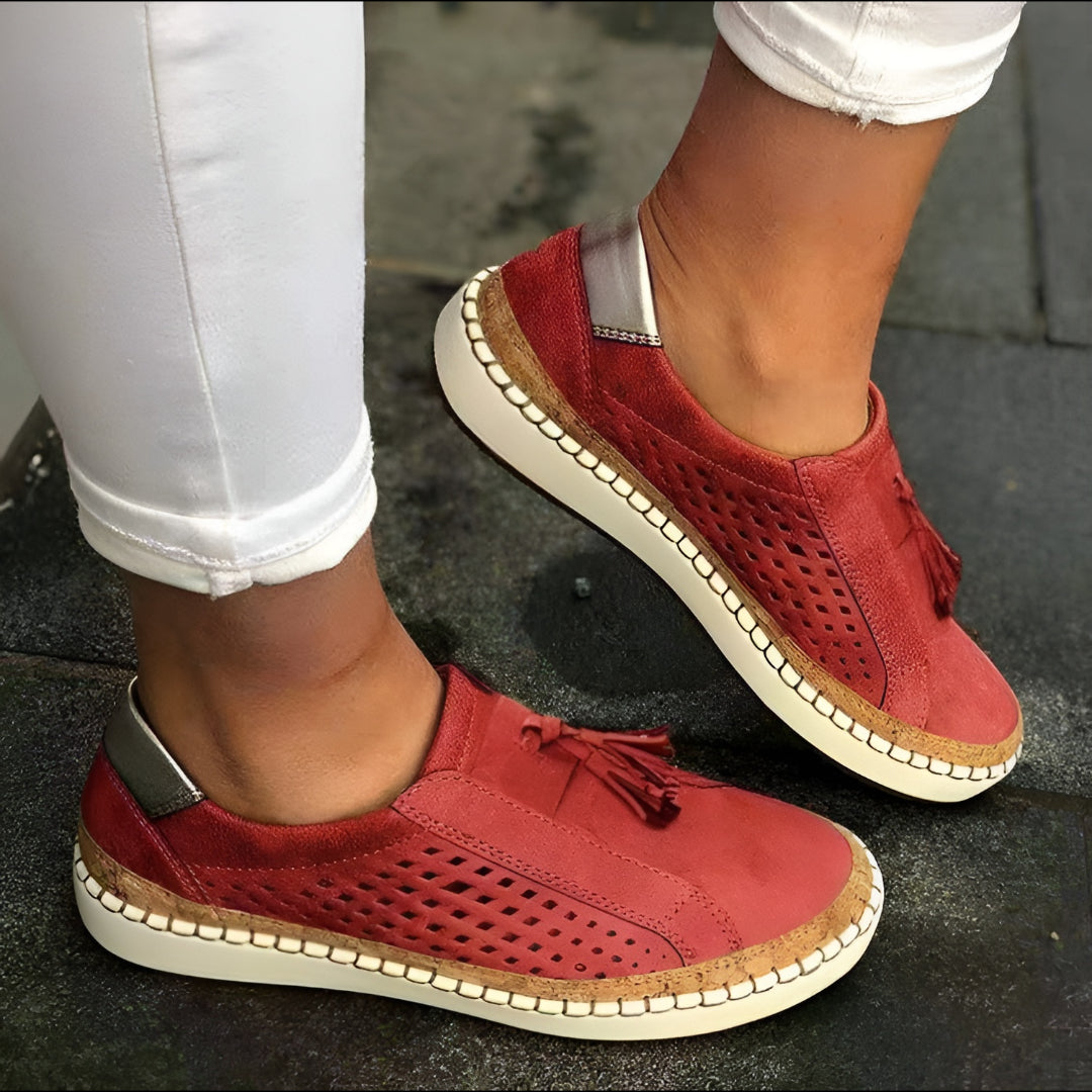 Sneakers Dames Comfort Instappers Orthopedisch Ademend