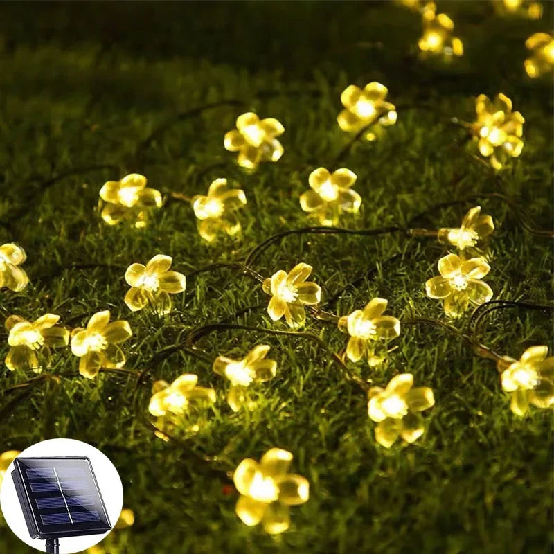 SolarFlora - Decoração de Flor de Jardim com Luz Solar