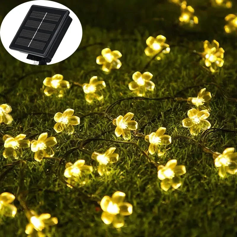 SolarFlora - Decoração de Flor de Jardim com Luz Solar