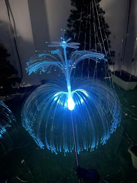 GlowJelly - Iluminação Solar LED para Jardim, Lâmpadas Exteriores Coloridas e Impermeáveis para Caminhos e Decoração