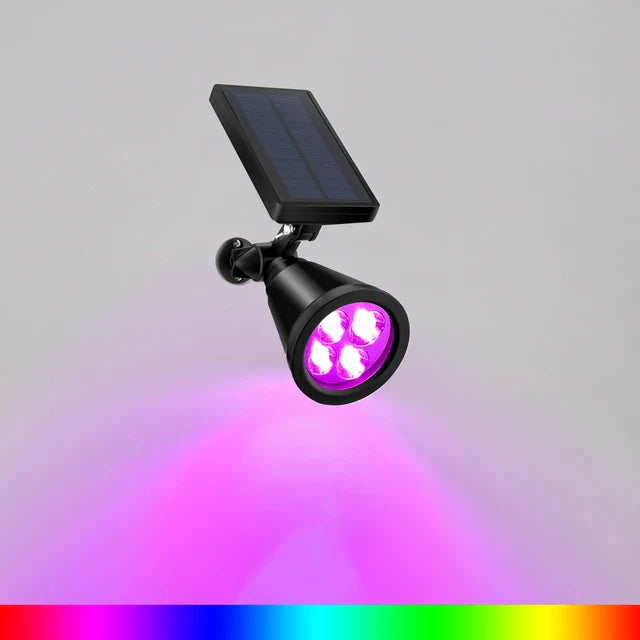LawnGlow – Solar LED Ground Spot – Waterproof Garden Lighting with Colorful LED Show