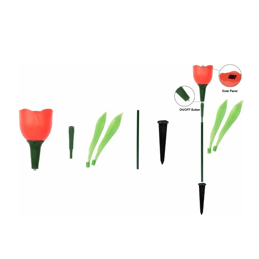 SolarGlow - Solar Energy Tulip Lamps for the Garden – Decorative LED Outdoor Lighting