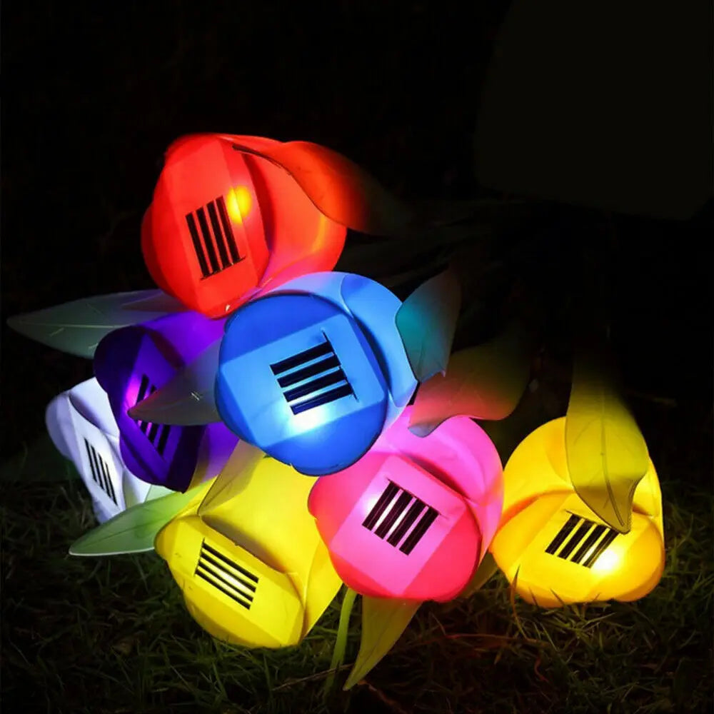 SolarGlow - Solar Energy Tulip Lamps for the Garden – Decorative LED Outdoor Lighting