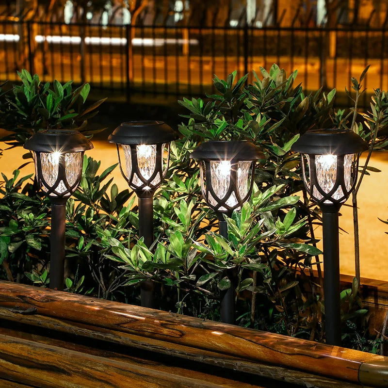 LumiPath - Iluminação Solar LED para Caminhos de Jardim e Entrada – Lâmpadas Exteriores de Baixo Consumo Energético