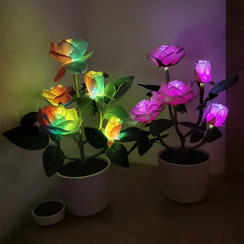 BloomLight - Lanterna Solar de Rosas