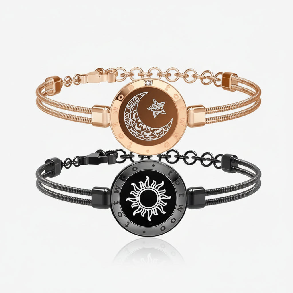 Connecting Partner Bracelet Set Vibration Stainless Steel Bluetooth