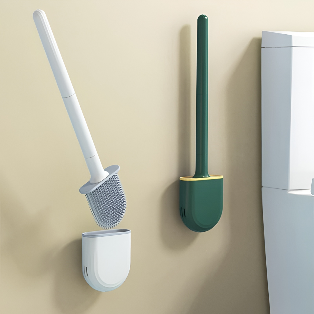Compact Toilet Brush Bathroom Daily Hygiene Cleaning