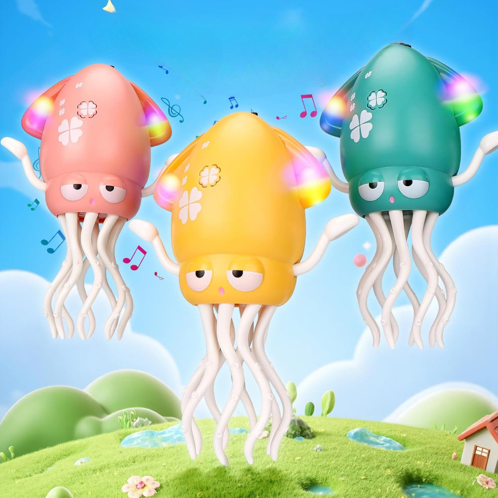 Speelgoed Baby Interactief Muziek Octopus Lichtgevend Kruipen