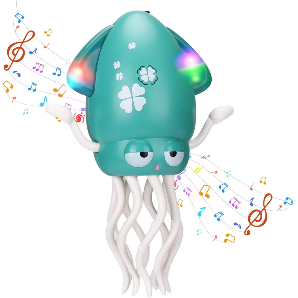 Interactive Baby Toy Music Octopus Glowing Crawling