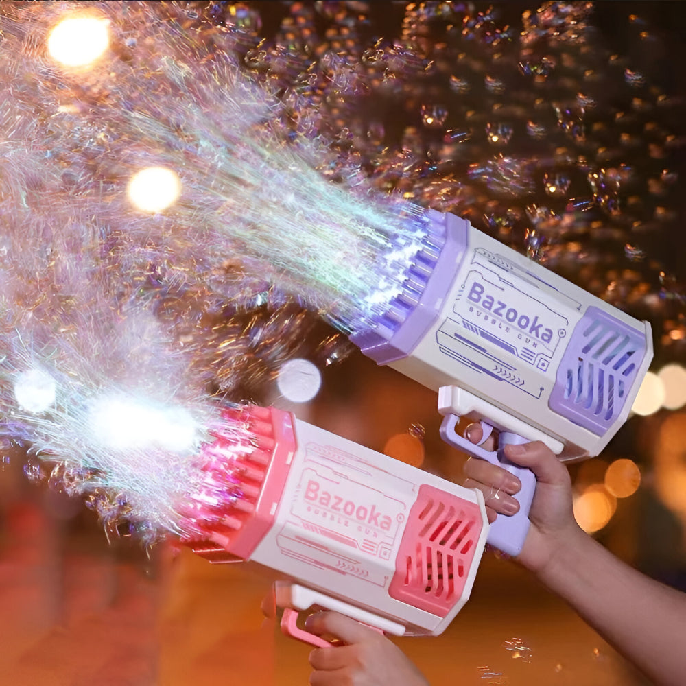 Toy Electric Bubble Blower ABS LED Outdoor Activity