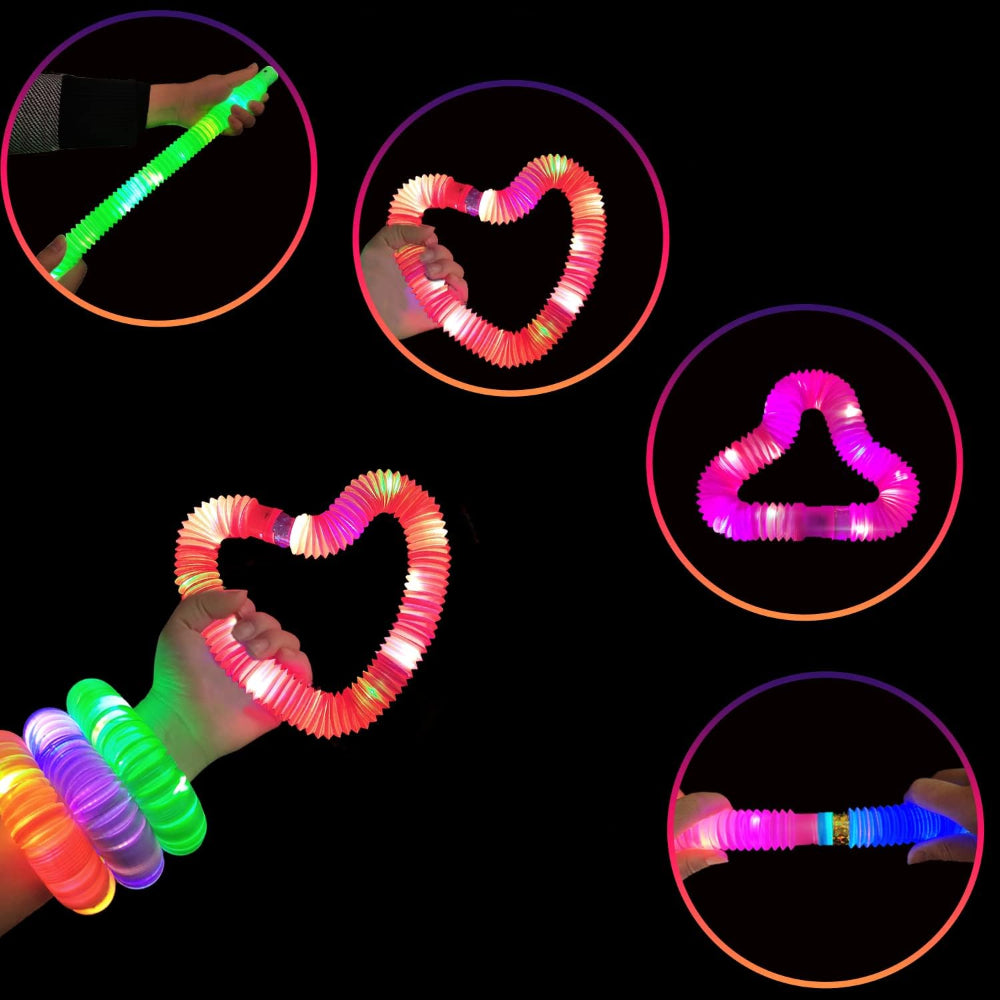 Glow Sticks LED Light Tubes Flexible Party Toy Set
