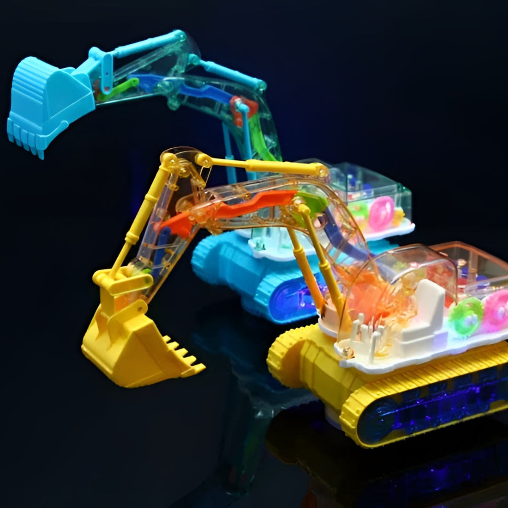 Toy Excavator Music Light Dancing Interactive Children