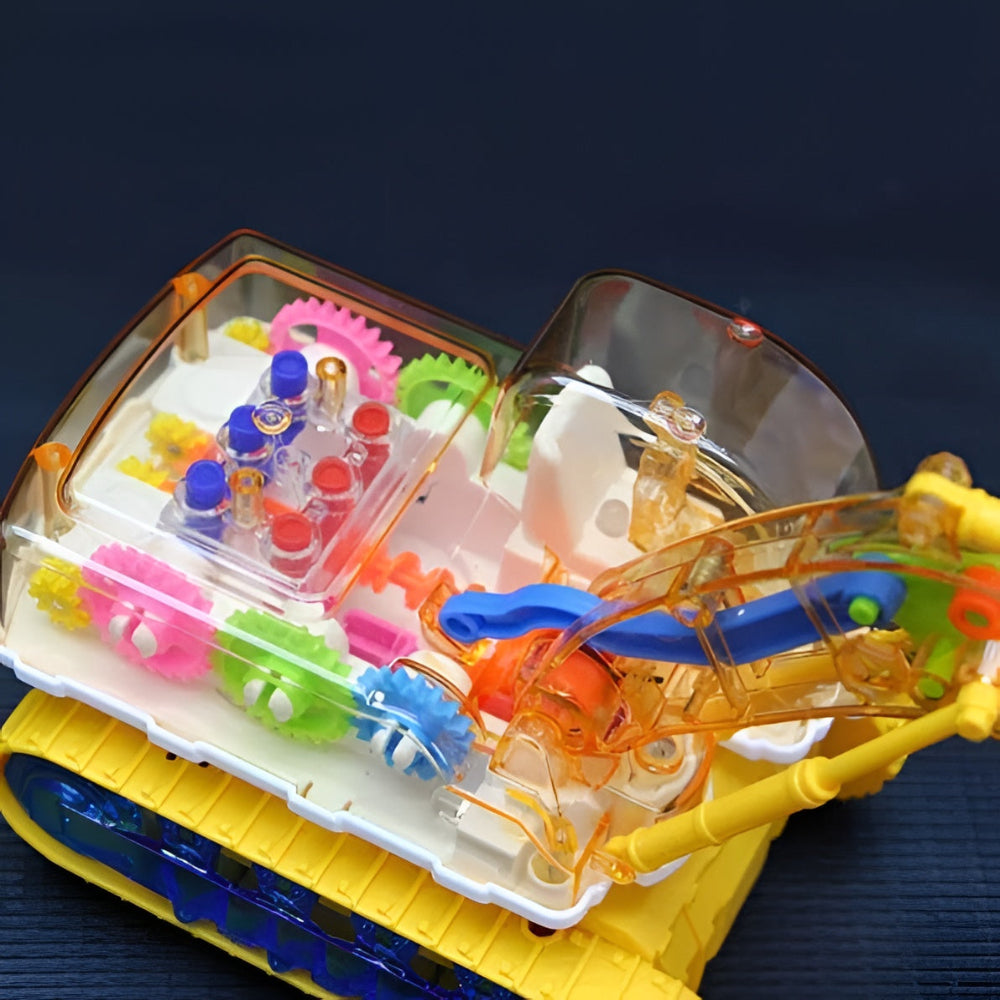 Toy Excavator Music Light Dancing Interactive Children