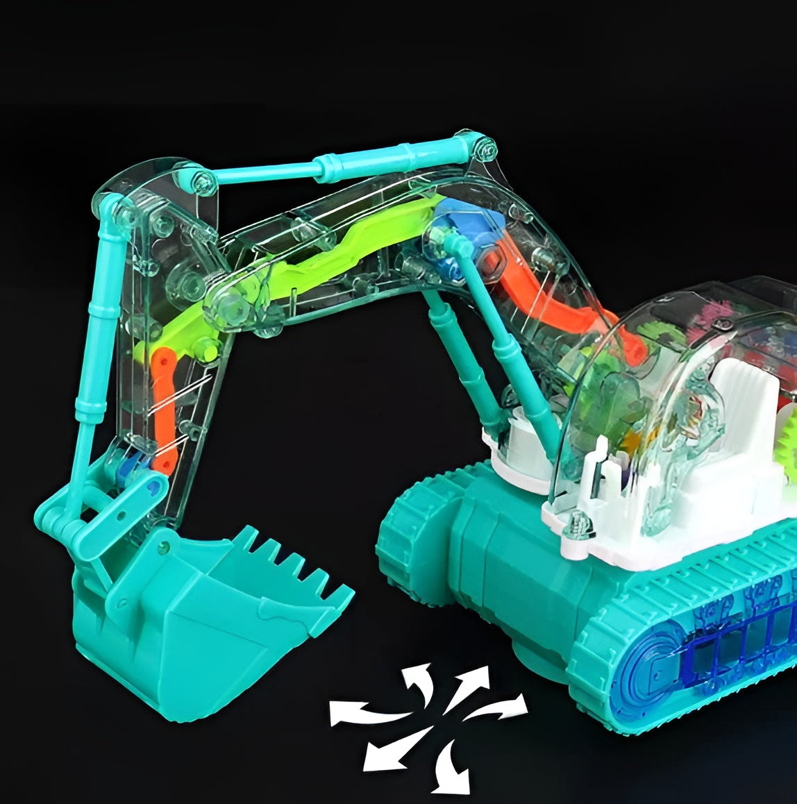 Toy Excavator Music Light Dancing Interactive Children