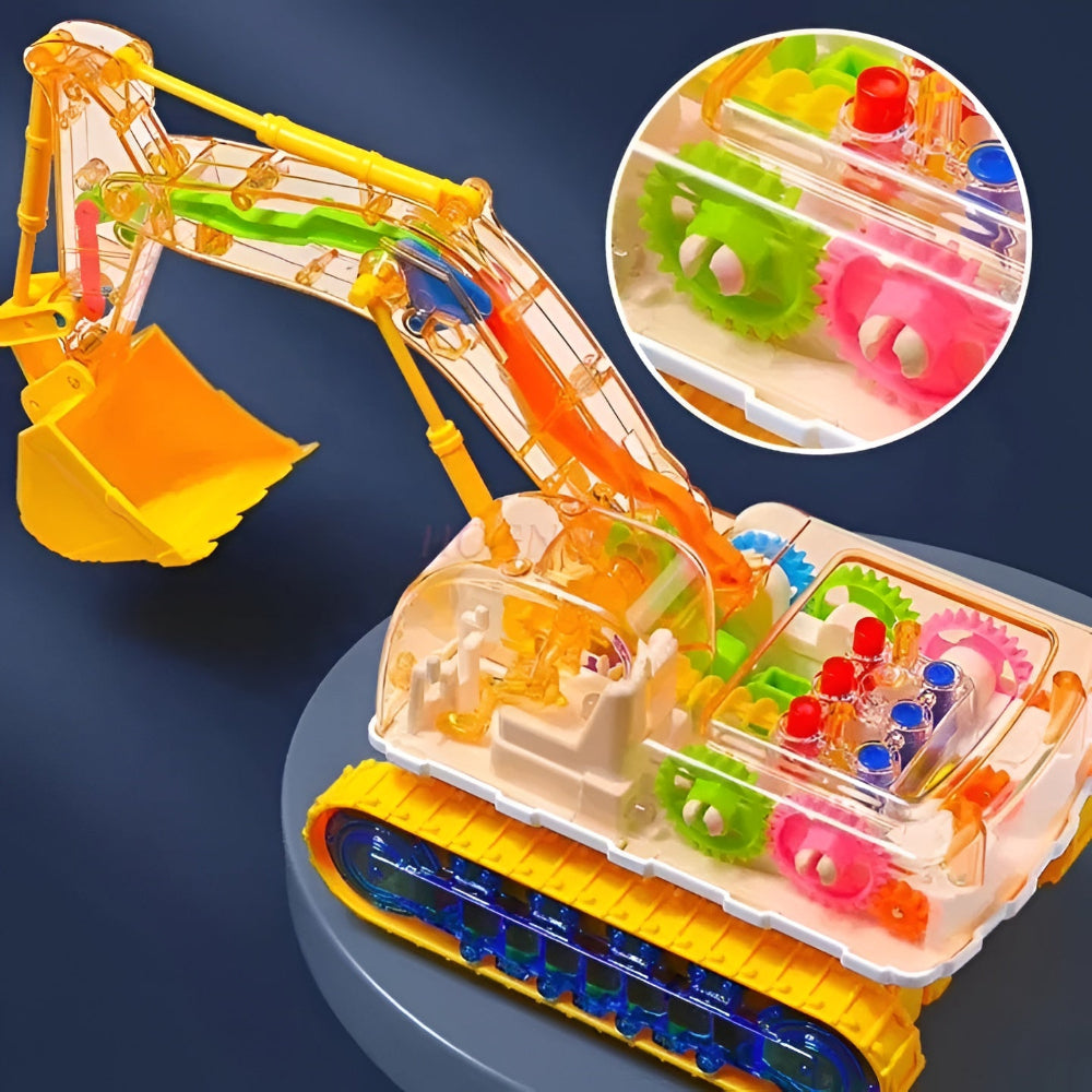 Toy Excavator Music Light Dancing Interactive Children