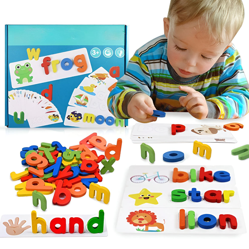 Speelgoed Kinderen Educatief Letterspel Hout