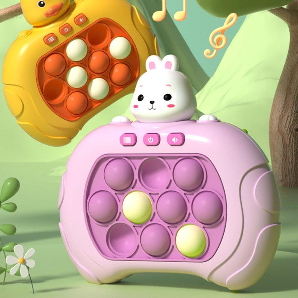 Jogo de Reação Brinquedo Pop It Portátil com Luz e Som