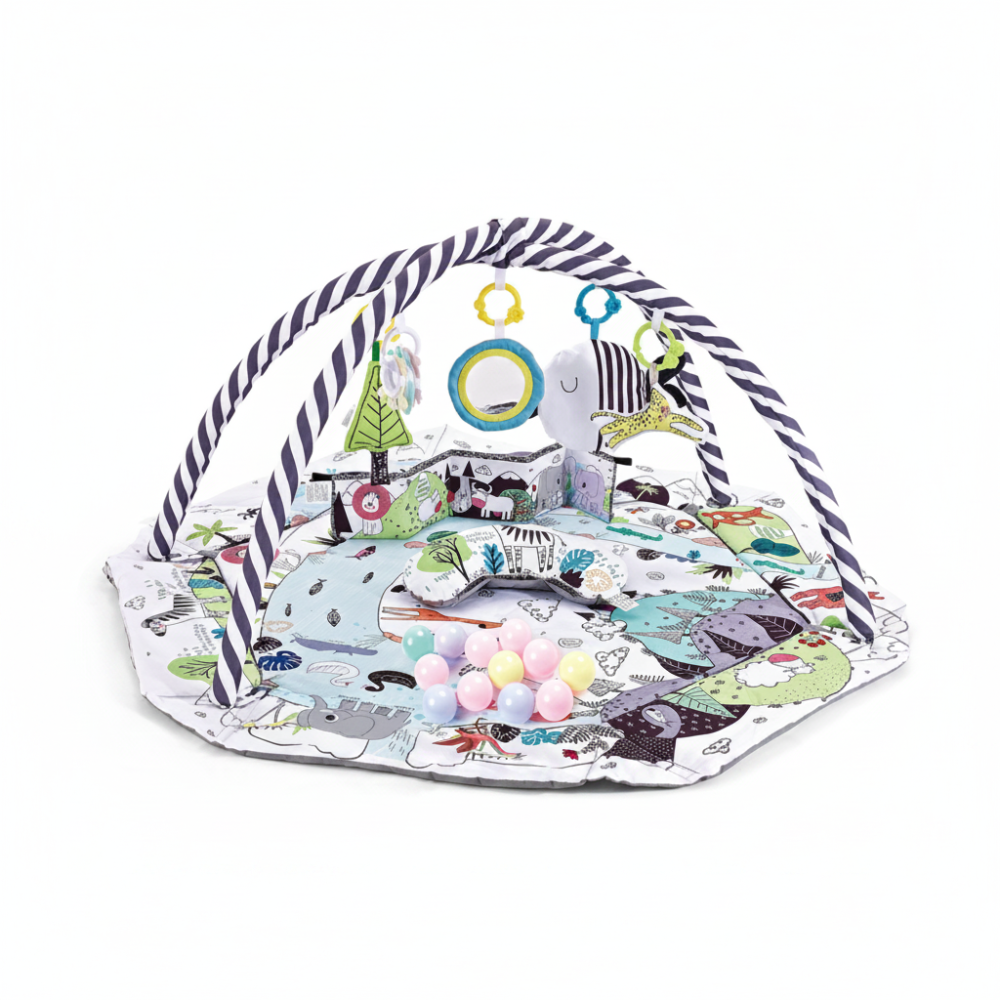 Baby Activity Play Mat | 8-in-1 Sensory Development Center - Image 2