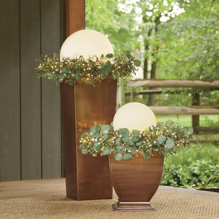 Luz de jardim em forma de bola