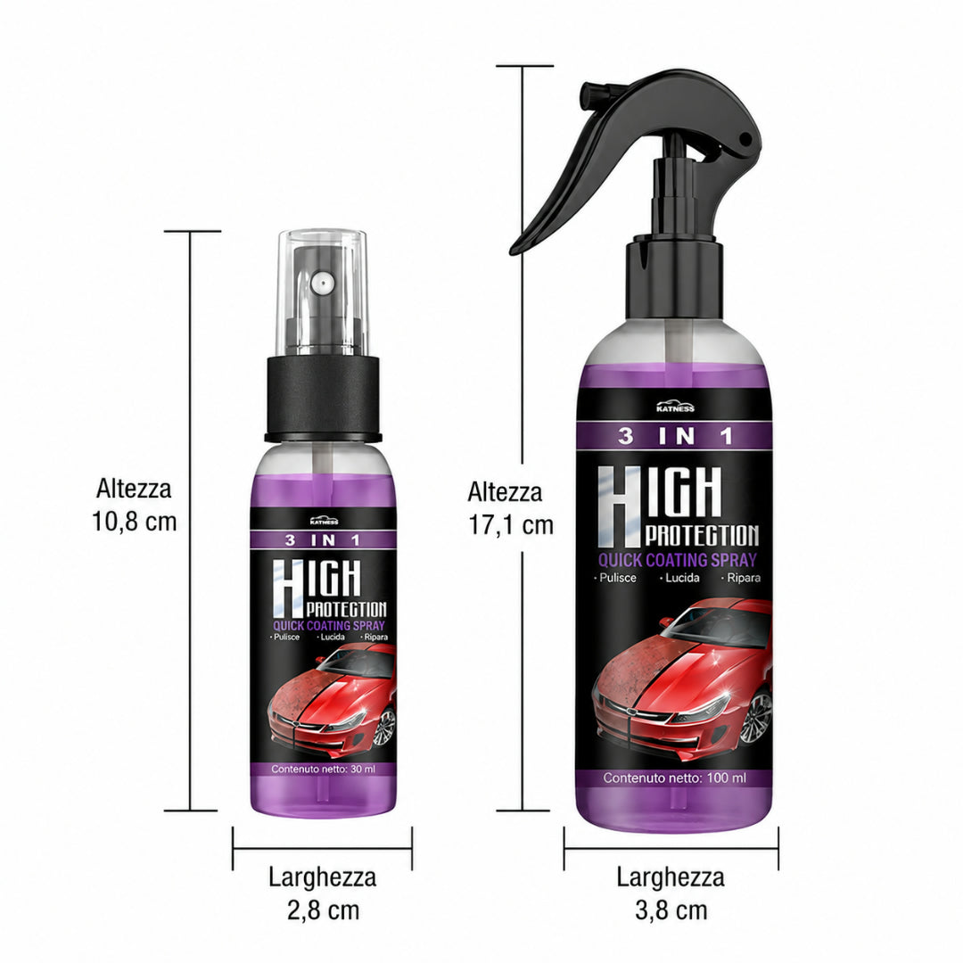 Car Body Spray Polish Cleaner with Shiny Effect