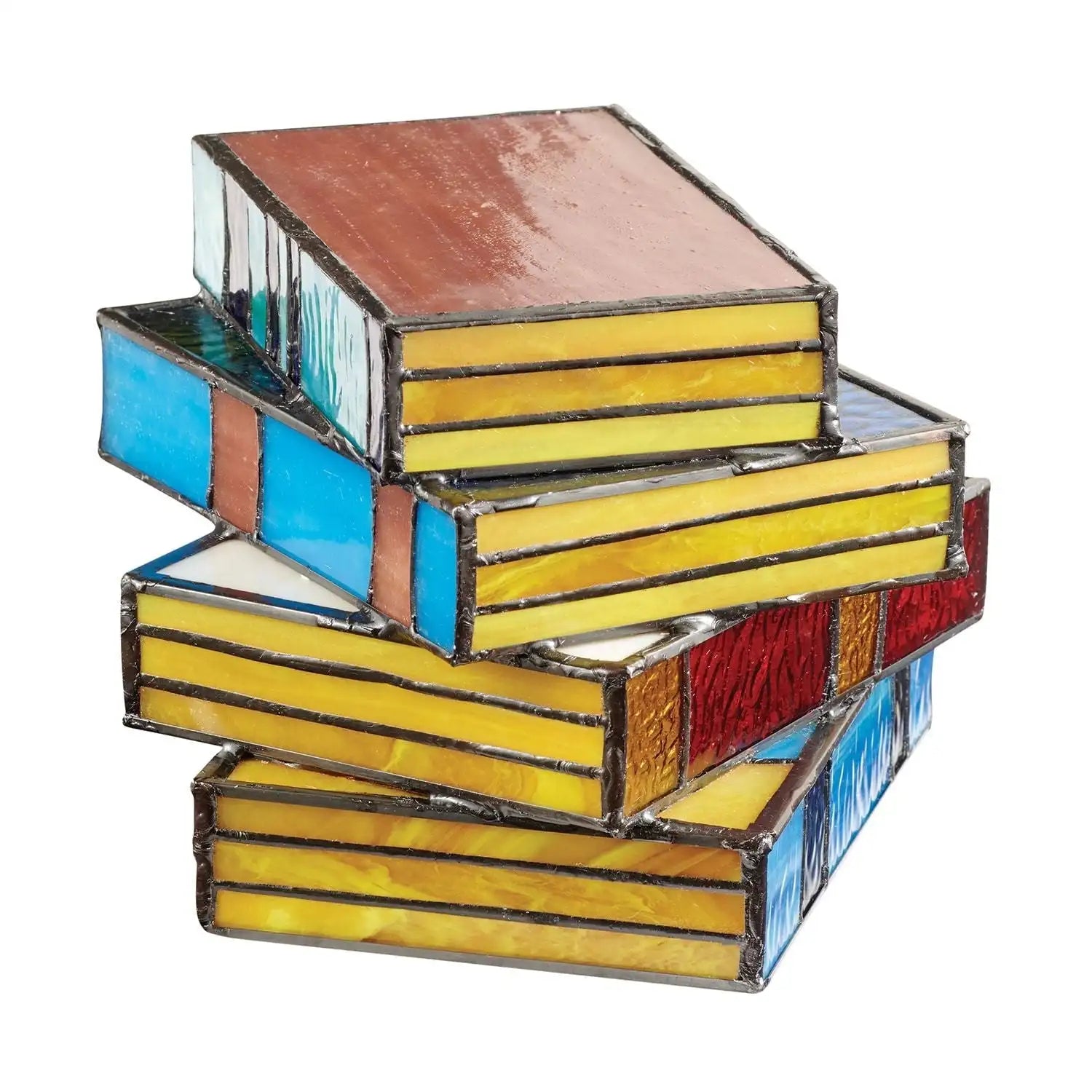 GlassNovel - Gekleurd Kunststof Boekenlamp