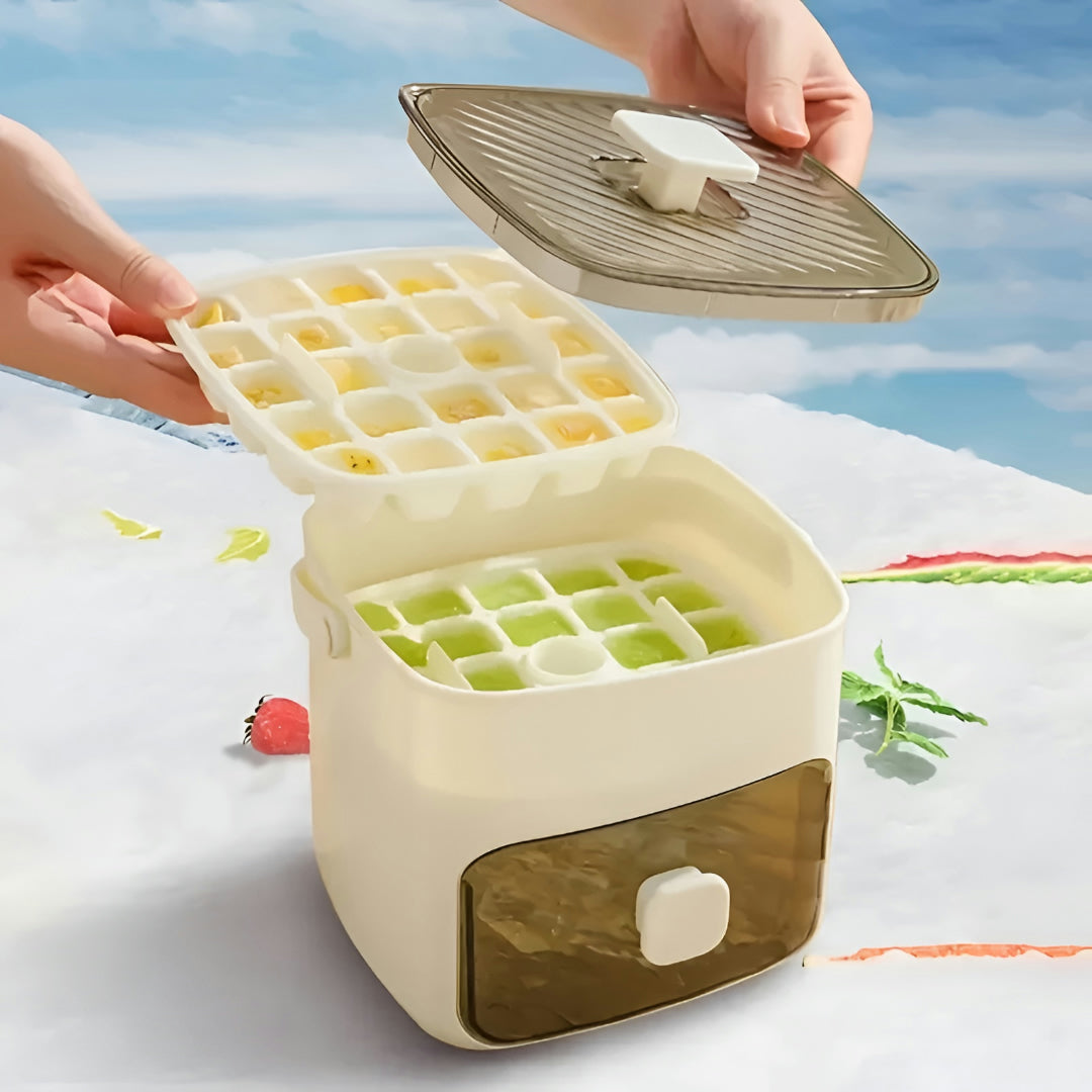Ice Mold Ice Tray Lid Handle Set