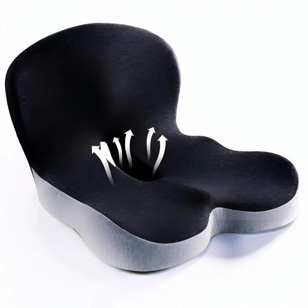 Almofada Ergonómica para Cadeira Conforto de Assento Espuma Viscoelástica Escritório Automóvel