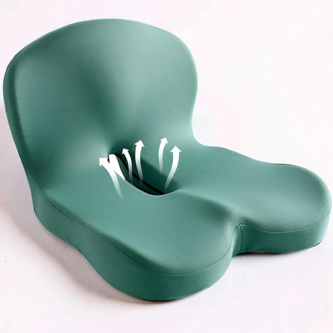 Almofada Ergonómica para Cadeira Conforto de Assento Espuma Viscoelástica Escritório Automóvel