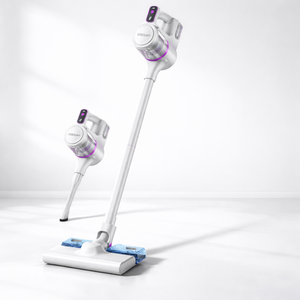 Vacuum Cleaner Cordless Stick Vacuum Rechargeable LED Floor Cleaner