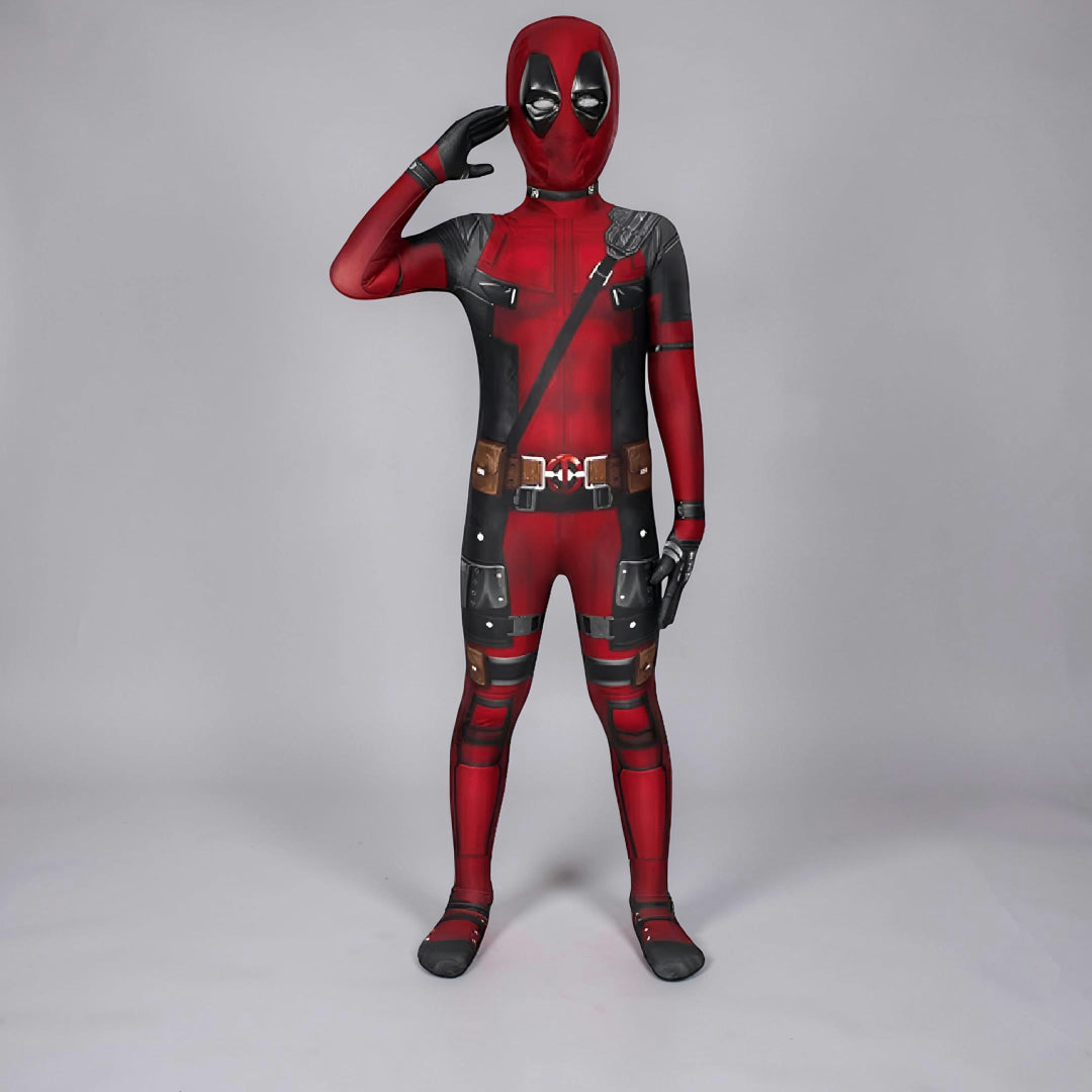 Costume da Supereroe Adulti Bambini Set Accessori Maschera