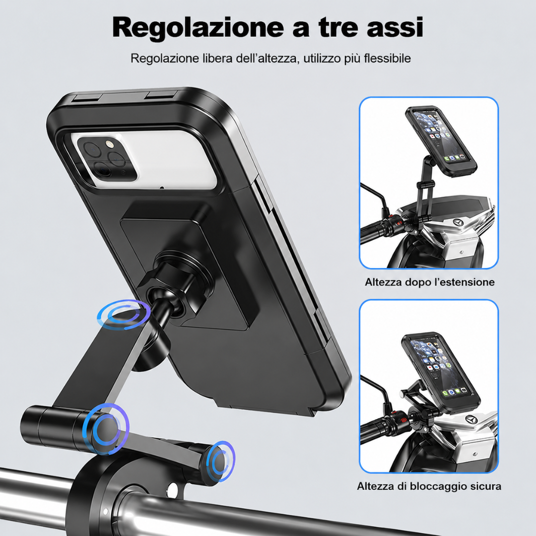 Waterproof Bike Smartphone Holder Secure Rotation