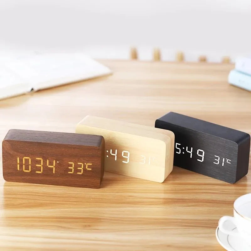 Sveglia Digitale Led Temperatura Comodino Allarme