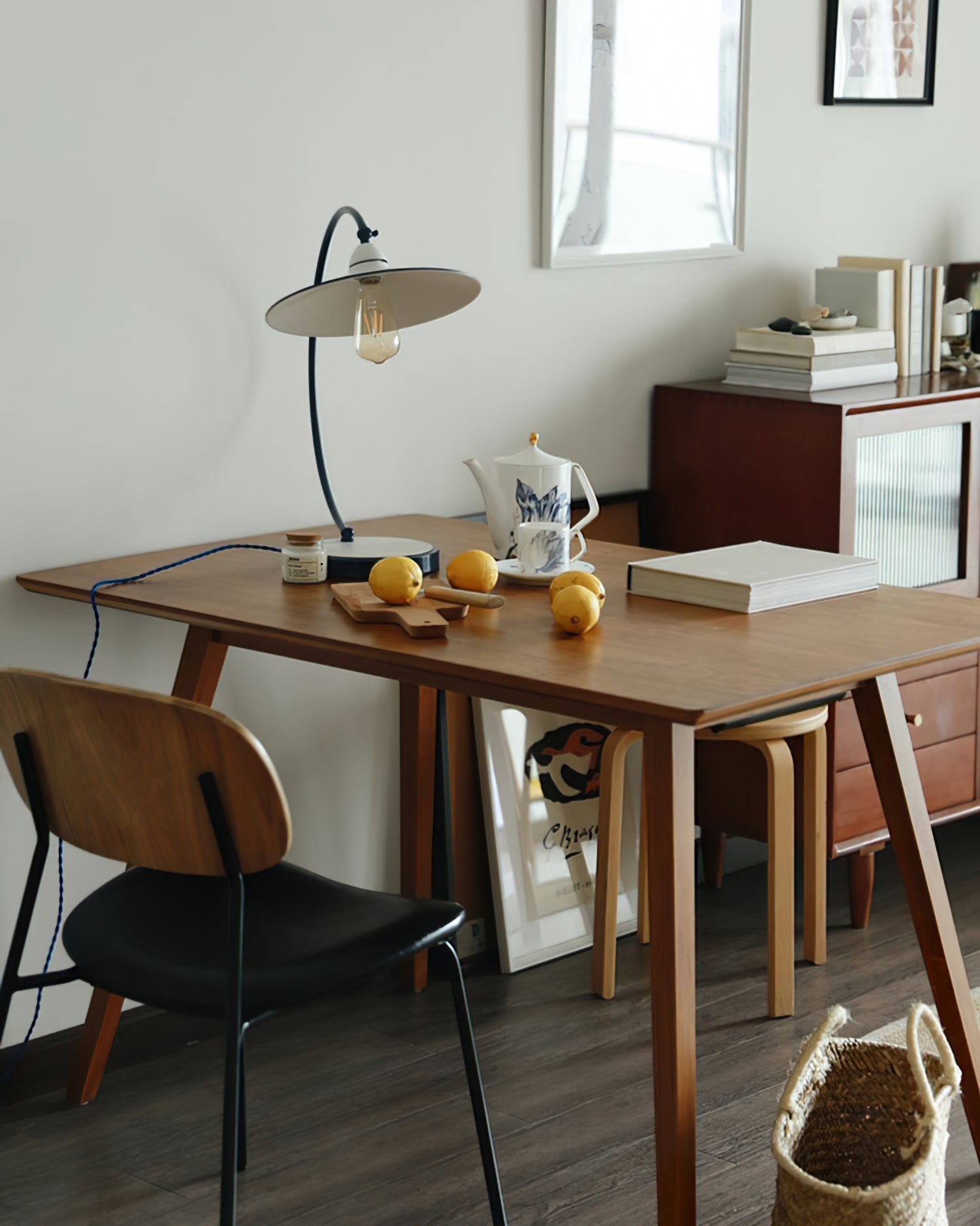 SwanGlow - Blue Design Table Lamp with Elegant Finish