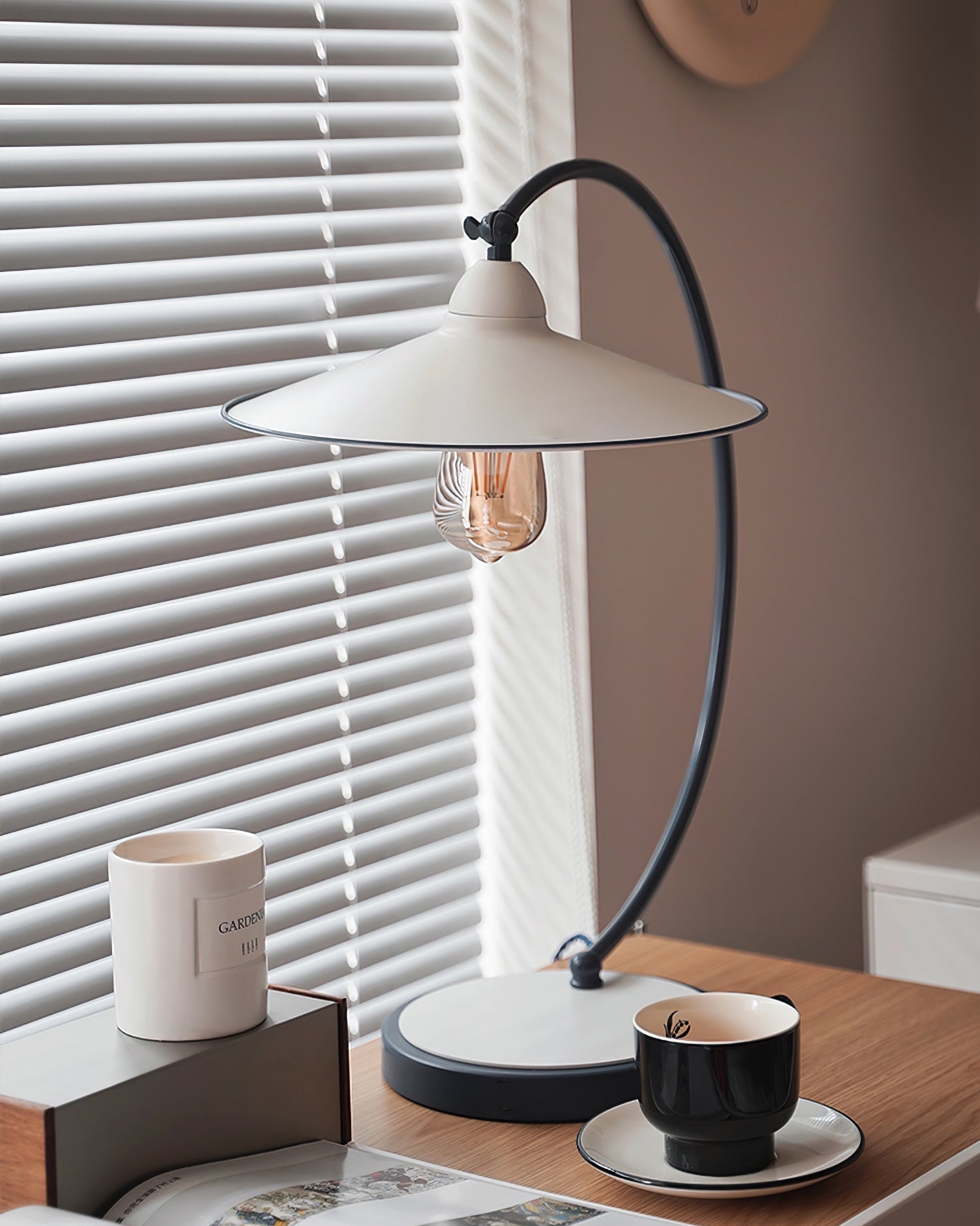 SwanGlow - Blue Design Table Lamp with Elegant Finish