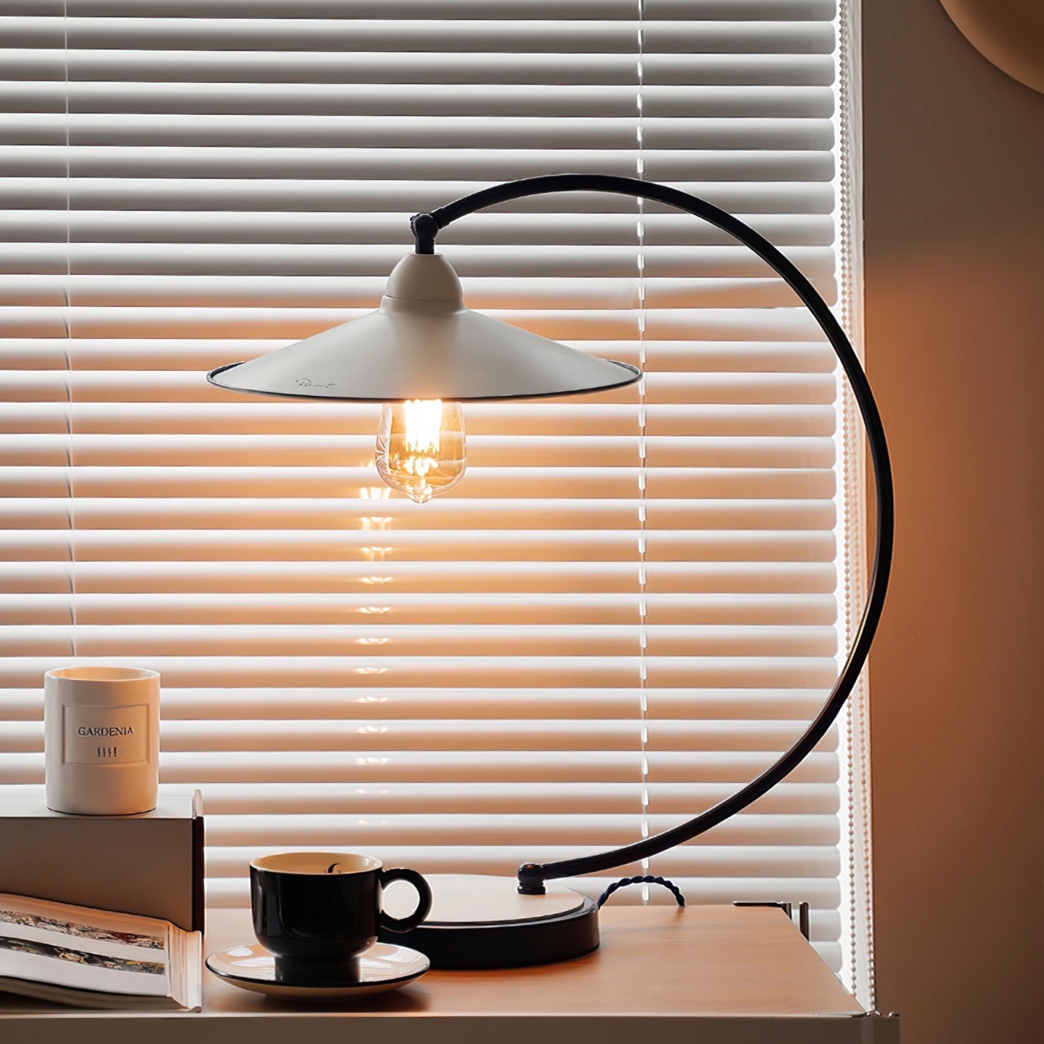 SwanGlow - Blue Design Table Lamp with Elegant Finish
