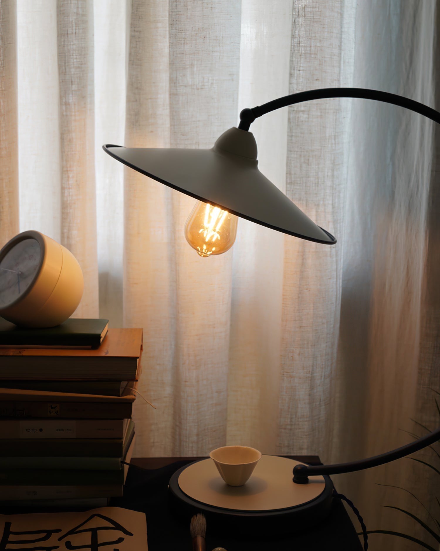 SwanGlow - Blue Design Table Lamp with Elegant Finish