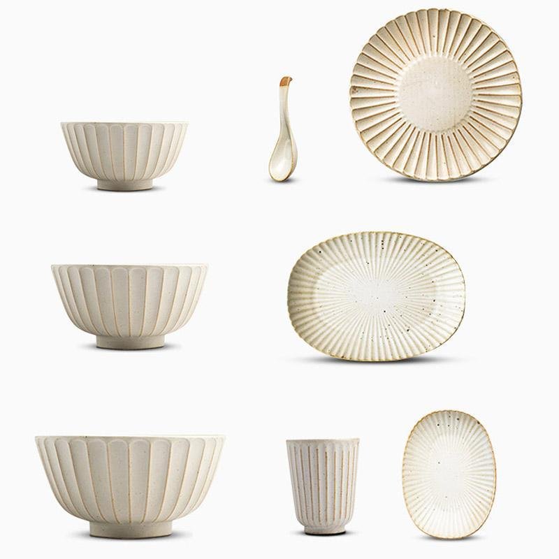 Set di stoviglie in ceramica da 21 pezzi