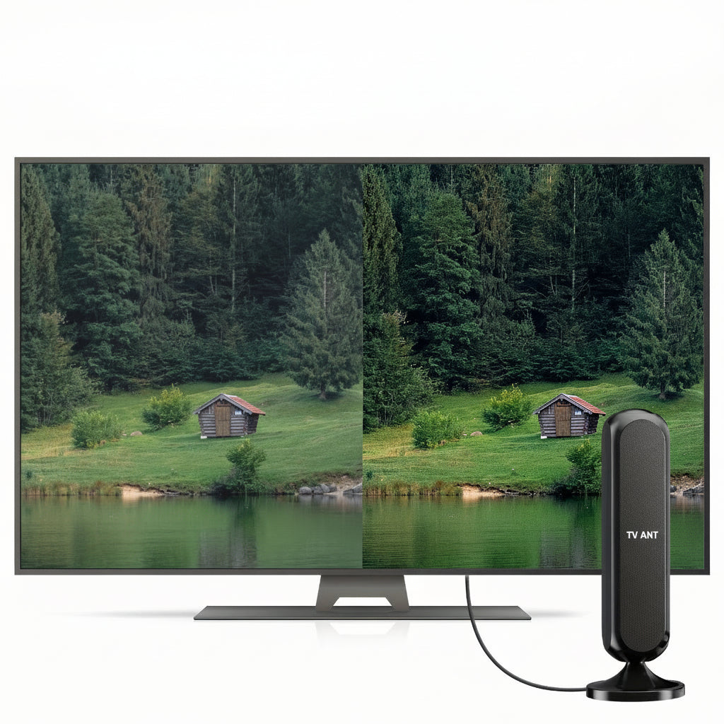 Antenna TV Interna Copertura 360° Canali Locali Nitidi