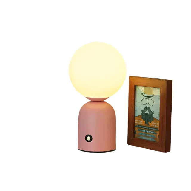 GlowLuxe - Rechargeable LED Table Lantern, Wireless and Dimmable