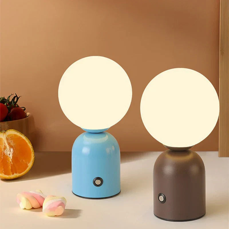 GlowLuxe - Rechargeable LED Table Lantern, Wireless and Dimmable